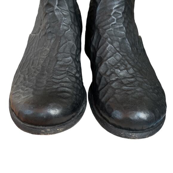 Free People Textured Ankle Boots Booties Black Sz 36 5.5 Womens - Picture 3 of 10